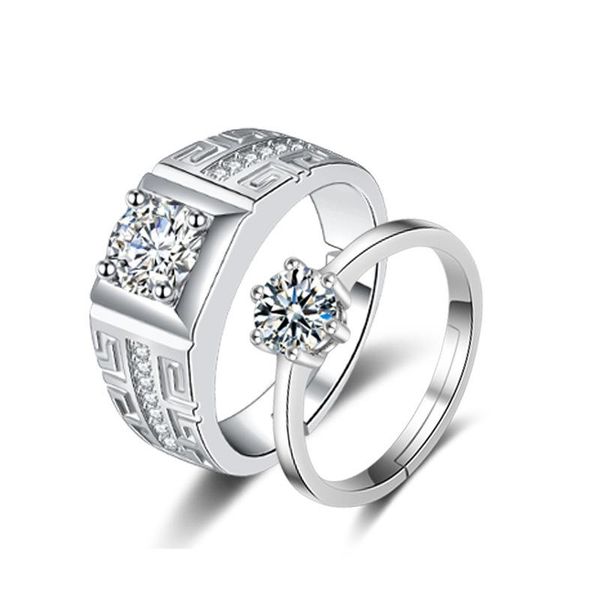 cluster rings adjustable couple 925 silver wedding ring set band for bridal girls and women ladys love pair jewelry, Golden;silver
cluster rings adjustable couple 925 silver wedding ring set band for bridal girls and women ladys love pair jewelry, Golden;silver