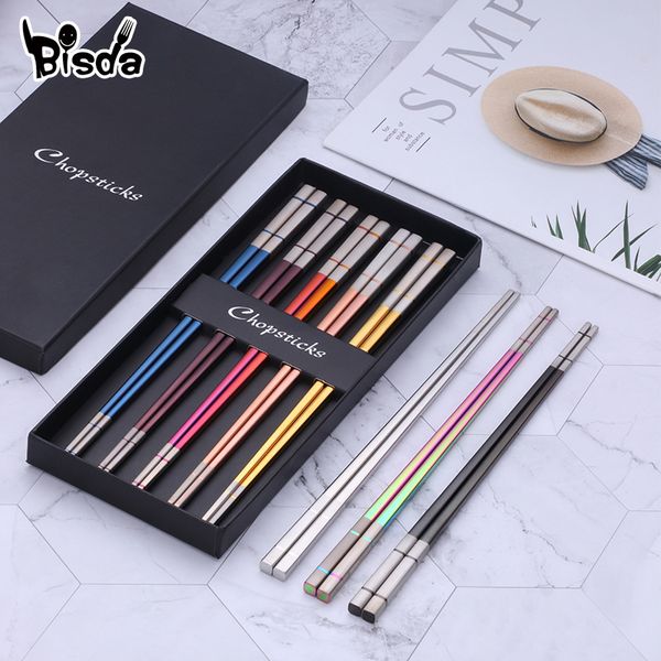 5 pairs/lot stainless steel laser engraving chopsticks squared edge non-slip reusable sushi sticks hashi handmade gift pack
5 pairs/lot stainless steel laser engraving chopsticks squared edge non-slip reusable sushi sticks hashi handmade gift pack