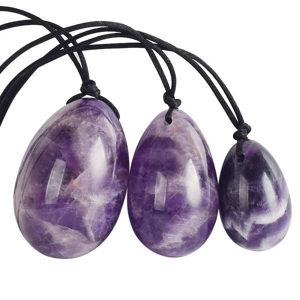 massage gun drilled natural amethyst yoni egg pelvic kegel exercise jade tightening vaginal muscle crystal ball stone 
massage gun drilled natural amethyst yoni egg pelvic kegel exercise jade tightening vaginal muscle crystal ball stone