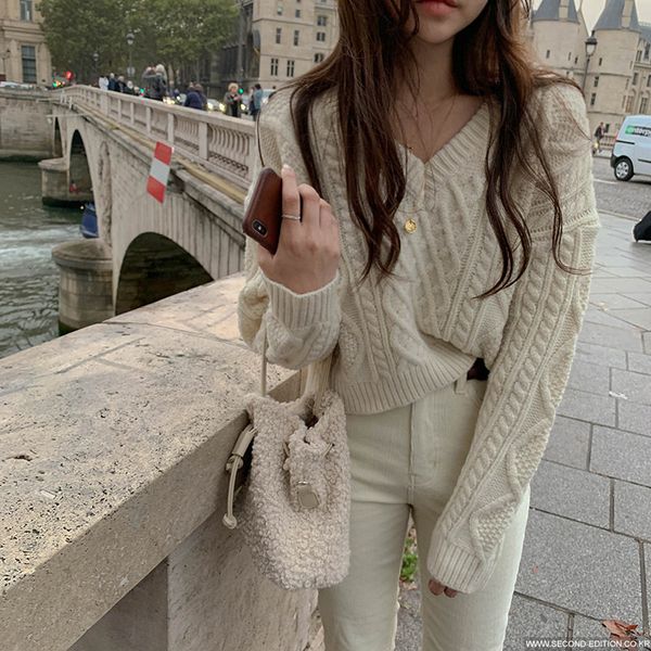new female sweater ladies knit overszie sweaters long-sleeve girls loose elegant mesh outerwear thick jj1x, White;black
new female sweater ladies knit overszie sweaters long-sleeve girls loose elegant mesh outerwear thick jj1x, White;black