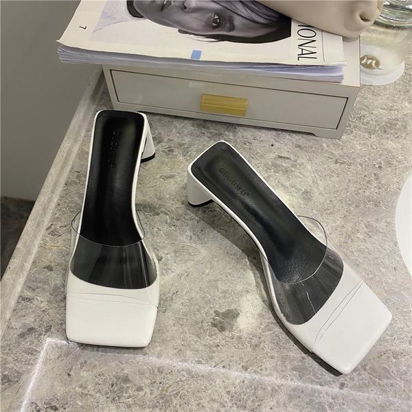 slippers women shoes open toed high heels crystal transparent heel sandals slides pumps summer pvc jelly, Black
slippers women shoes open toed high heels crystal transparent heel sandals slides pumps summer pvc jelly, Black