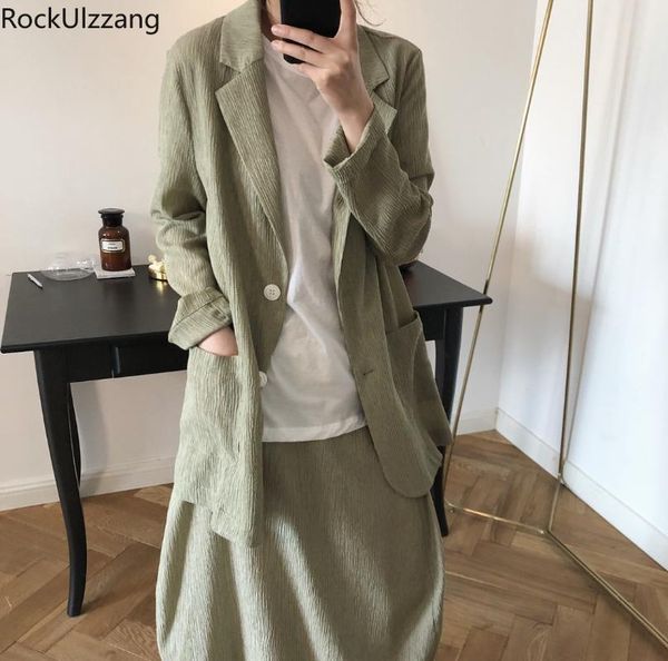 skirts matching set korean casual office button outfit women long sleeve blusas high waist slim midi skirt vintage solid suit, Black
skirts matching set korean casual office button outfit women long sleeve blusas high waist slim midi skirt vintage solid suit, Black