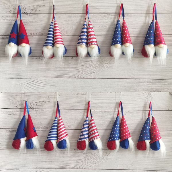 5-piece set of united states national independence day small charms pendants star red and blue stripes dwarf plush doll pendant, Bronze;silver
5-piece set of united states national independence day small charms pendants star red and blue stripes dwarf plush doll pendant, Bronze;silver