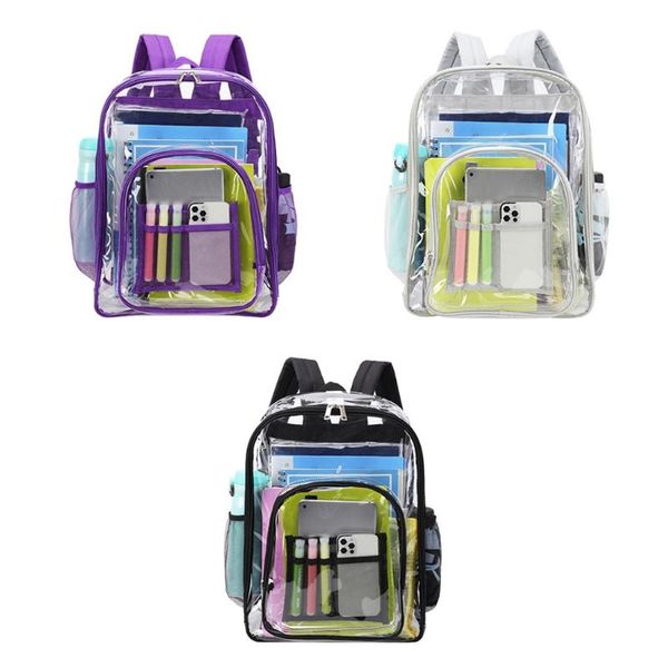 backpack clear school large pvc see through bookbag transparent casual daypacks capacity rucksack
backpack clear school large pvc see through bookbag transparent casual daypacks capacity rucksack