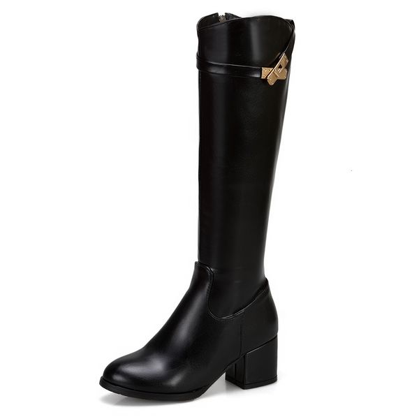 buckle belt red knee-length boots with high white heels side of plutonium zipper decorative metal short mdku, Black
buckle belt red knee-length boots with high white heels side of plutonium zipper decorative metal short mdku, Black
