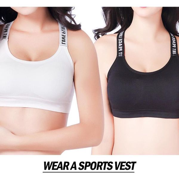 bras women's underwear letter jacket cotton bra cross strap backless push up soft girl sports, Red;black
bras women's underwear letter jacket cotton bra cross strap backless push up soft girl sports, Red;black