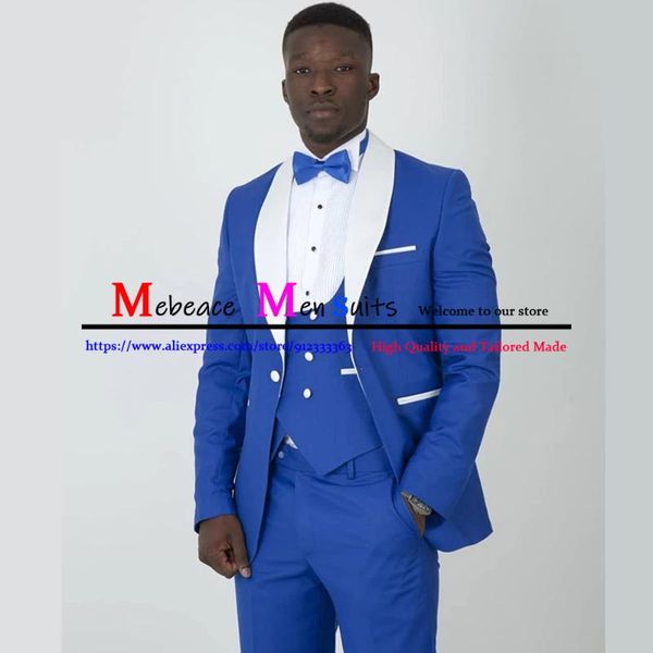 men's suits & blazers blue men with whit shawl lapel wedding groom tuxedos slim fit groomsmen prom 3piece set costume homme (jacket+ves, White;black
men's suits & blazers blue men with whit shawl lapel wedding groom tuxedos slim fit groomsmen prom 3piece set costume homme (jacket+ves, White;black