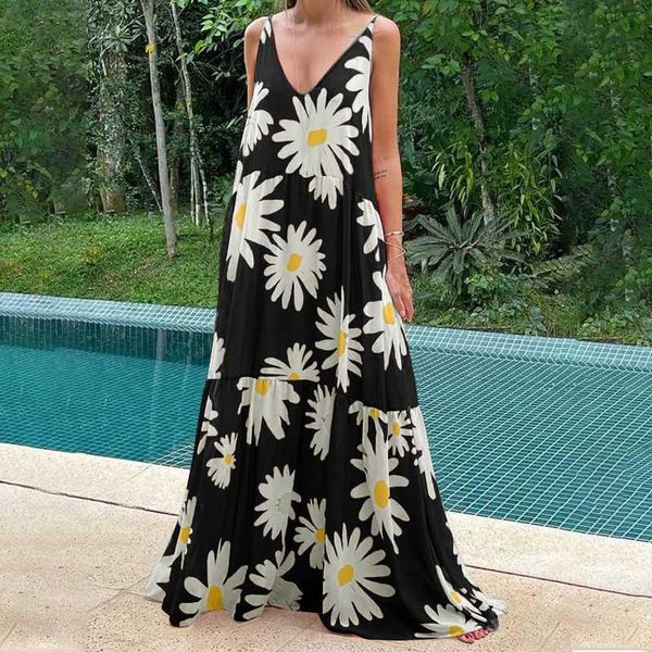 casual dresses womens beach floral print robe v neck sleeveless floor vestido holiday chic sling 2022 summer elegant dress, Black;gray
casual dresses womens beach floral print robe v neck sleeveless floor vestido holiday chic sling 2022 summer elegant dress, Black;gray