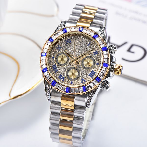 4- mens watches diamond dial full function work fashion brand sports designer montre de luxe watch, Slivery;brown
4- mens watches diamond dial full function work fashion brand sports designer montre de luxe watch, Slivery;brown