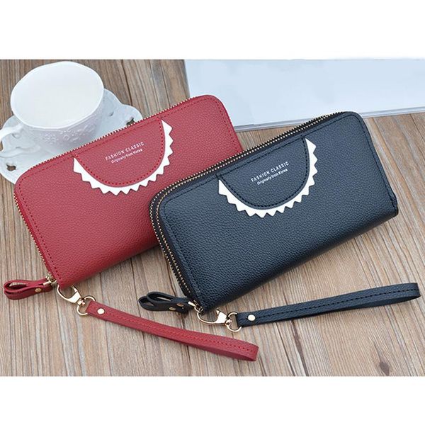 wallets zipper long large capacity bag creative style womens purses letter printed clutch fashion, Red;black
wallets zipper long large capacity bag creative style womens purses letter printed clutch fashion, Red;black