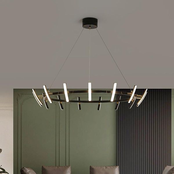 modern and simple led ring chandelier double staircase large chandelier round living room dining room lamp
modern and simple led ring chandelier double staircase large chandelier round living room dining room lamp
