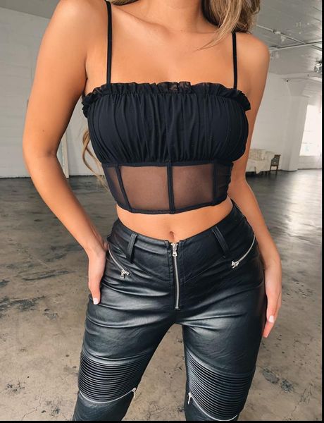 women summer cropped tank ladies blouse sleeveless vest ruffle t shirt womens and roupas feminina, White
women summer cropped tank ladies blouse sleeveless vest ruffle t shirt womens and roupas feminina, White