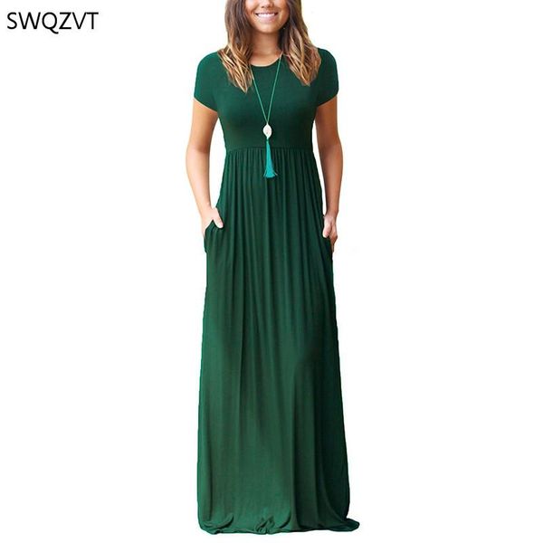 casual dresses 2021 spring long sleeve dress women fashion summer maxi elastic waist ladies female plus size vestidos, Black;gray
casual dresses 2021 spring long sleeve dress women fashion summer maxi elastic waist ladies female plus size vestidos, Black;gray