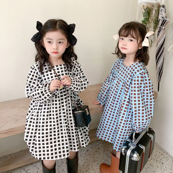 spring summer little princess loose plaid dresses girls cotton casual dress square collar clothes 210303, Red;yellow
spring summer little princess loose plaid dresses girls cotton casual dress square collar clothes 210303, Red;yellow