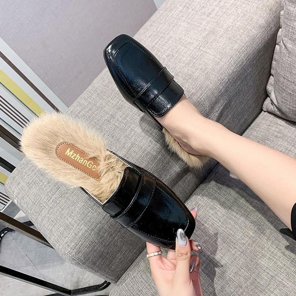 slippers comfortable slipper with fur mules women lazy shoes fluffy loafer ladies outdoor female furry slides flip flops, Black
slippers comfortable slipper with fur mules women lazy shoes fluffy loafer ladies outdoor female furry slides flip flops, Black