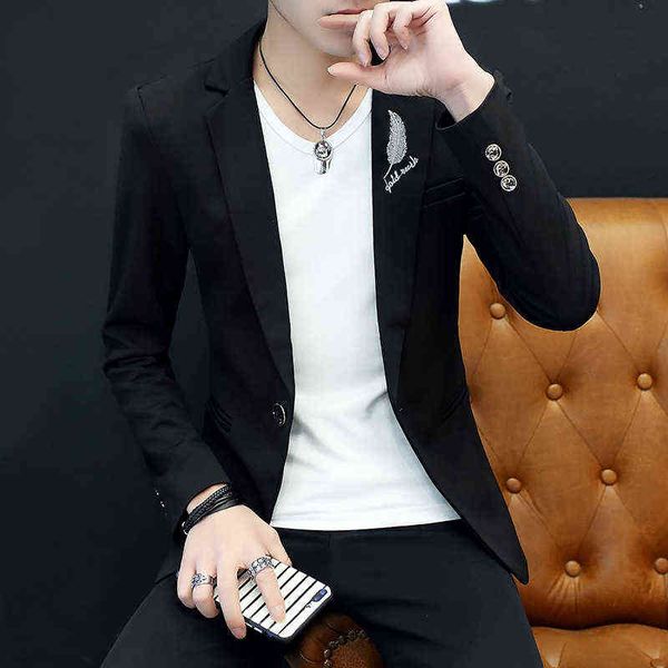 luxury men's suits blazers feather embroidered coat casual soft drooping four seasons men's suit solid color single wt, White;black
luxury men's suits blazers feather embroidered coat casual soft drooping four seasons men's suit solid color single wt, White;black