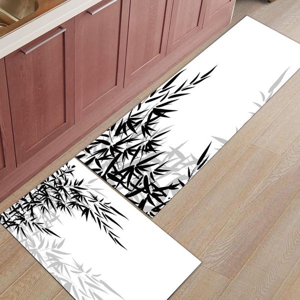 black and white bamboo modern kitchen mat home entrance doormat bathroom non-slip rug floor mat in the room
black and white bamboo modern kitchen mat home entrance doormat bathroom non-slip rug floor mat in the room