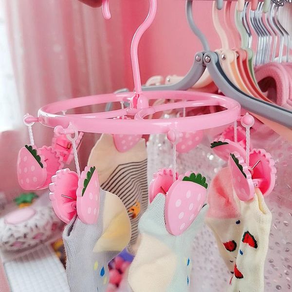 hangers & racks lovely cartoon pig strawberry pink underwear sock hanger multi-function plastic clothes rack 8 clip windproof drying
hangers & racks lovely cartoon pig strawberry pink underwear sock hanger multi-function plastic clothes rack 8 clip windproof drying