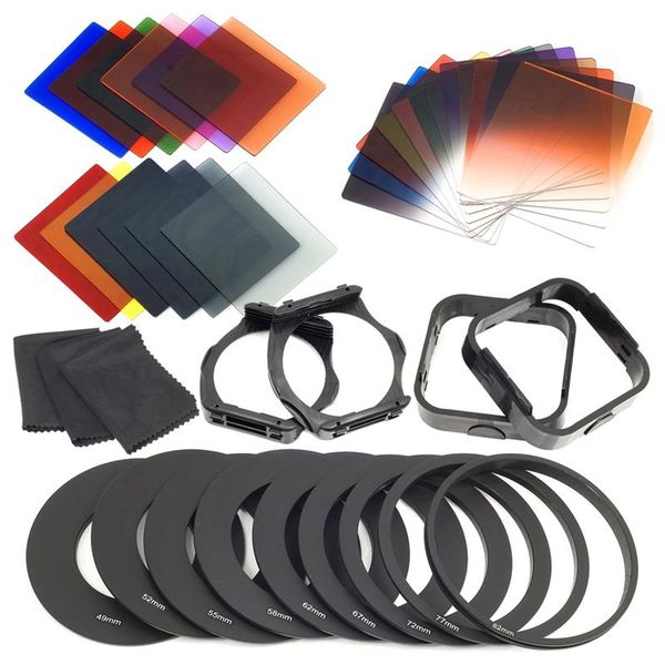 24pcs nd + graduated filters + 9pcs adapter ring, lens hood filter holder for cokin p series
24pcs nd + graduated filters + 9pcs adapter ring, lens hood filter holder for cokin p series