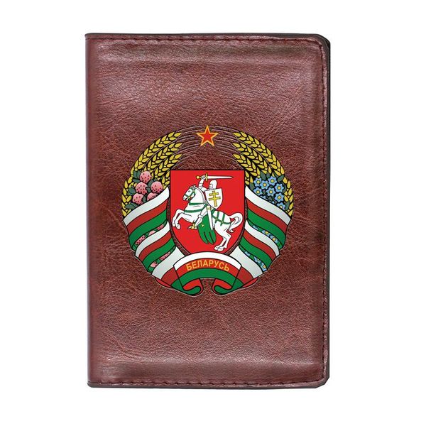 card holders leather vintage belarus printing travel passport cover id case, Brown;gray
card holders leather vintage belarus printing travel passport cover id case, Brown;gray