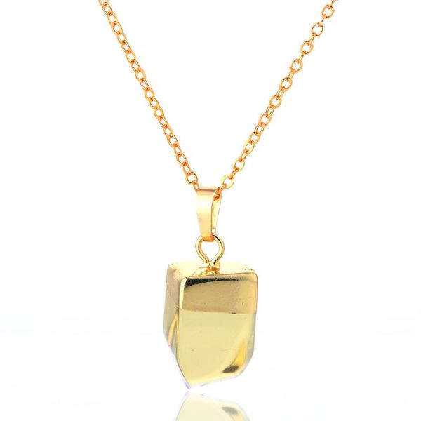 pendant necklaces 2021 irregular yellow crystal stone necklace gold chain for women men, Silver
pendant necklaces 2021 irregular yellow crystal stone necklace gold chain for women men, Silver