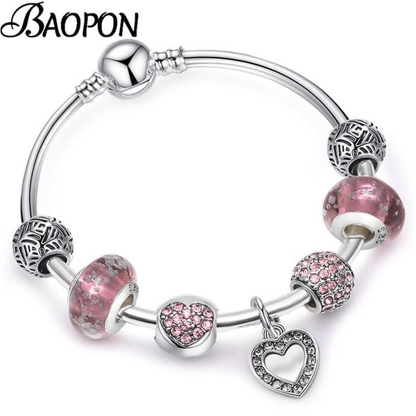 charm bracelets baopon silver plated love heart for women men with glass luminous beads brand bracelet & bangle diy jewelry gift, Golden;silver
charm bracelets baopon silver plated love heart for women men with glass luminous beads brand bracelet & bangle diy jewelry gift, Golden;silver