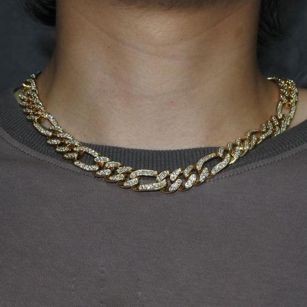 chokers iced out 13mm gold color full miami curb cuban chain cz bling rapper necklaces for men hip hop jewelry, Golden;silver
chokers iced out 13mm gold color full miami curb cuban chain cz bling rapper necklaces for men hip hop jewelry, Golden;silver