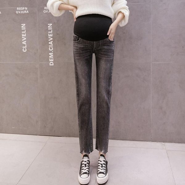 pregnant women's cigarette tube jeans autumn and winter loose pregnant women jeans tide mothers ripped thin pants, White
pregnant women's cigarette tube jeans autumn and winter loose pregnant women jeans tide mothers ripped thin pants, White