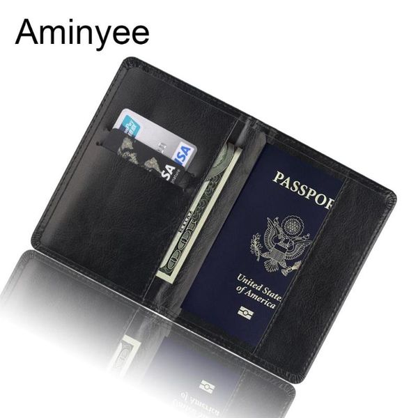 card holders aminyee travel accessories passport holder cover vintage pu leather men rfid business wallet storage case organizer, Brown;gray
card holders aminyee travel accessories passport holder cover vintage pu leather men rfid business wallet storage case organizer, Brown;gray
