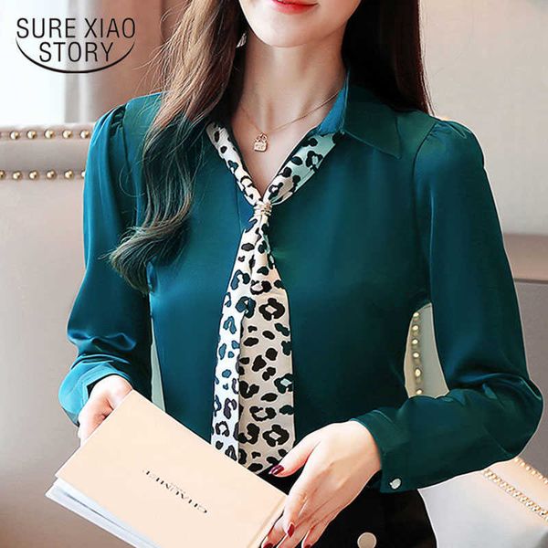 spring chiffon spliced solid v-neck white blouse women long sleeve shirts ladies leopard blusas mujer de moda 8354 50 210528
spring chiffon spliced solid v-neck white blouse women long sleeve shirts ladies leopard blusas mujer de moda 8354 50 210528