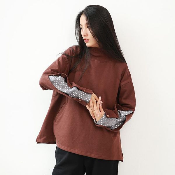women's hoodies & sweatshirts women turtleneck polka dot patchwork long sleeve harajuku kawaii pullovers womens loose leisure chic, Black
women's hoodies & sweatshirts women turtleneck polka dot patchwork long sleeve harajuku kawaii pullovers womens loose leisure chic, Black