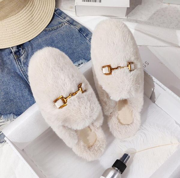 slippers fashion trend winter mink hair half female baotou lazy outer wear large size outdoor leisure all-match, Black
slippers fashion trend winter mink hair half female baotou lazy outer wear large size outdoor leisure all-match, Black