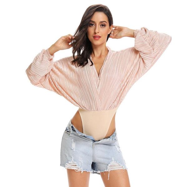 women's jumpsuits & rompers women elegant autumn loose bat sleeve wrinkle overalls bodysuits deep v-neck bottoming bodysuit, Black;white
women's jumpsuits & rompers women elegant autumn loose bat sleeve wrinkle overalls bodysuits deep v-neck bottoming bodysuit, Black;white