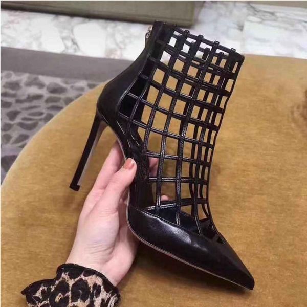 new hollow designer ankle boots women summer gladiator shoes cutout bota motociclista zip sandalias botin mujer chaussures femme, Black
new hollow designer ankle boots women summer gladiator shoes cutout bota motociclista zip sandalias botin mujer chaussures femme, Black