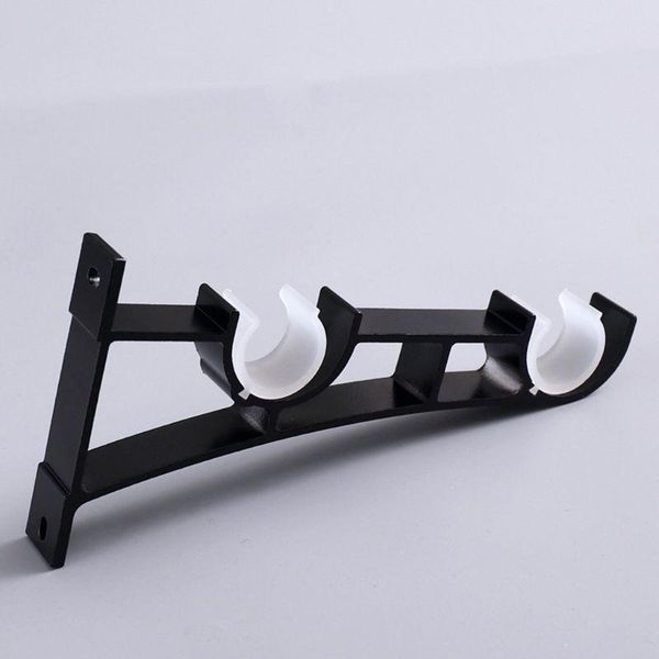 2021 new 2pcs/set double curtain rod brackets window hardware holder home decor