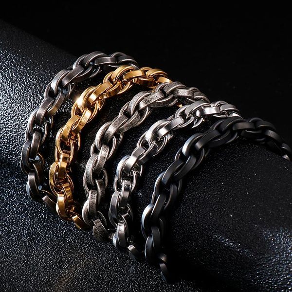 link, chain men black biker bracelet male gold stainless steel mens vintage hiphop rope curb cuban bracelets bangle jewelry
link, chain men black biker bracelet male gold stainless steel mens vintage hiphop rope curb cuban bracelets bangle jewelry