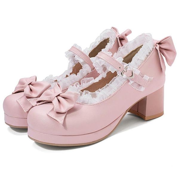 dress shoes sweet high-heeled single women's bow stage performance spring autumn waterproof platform leather, Black
dress shoes sweet high-heeled single women's bow stage performance spring autumn waterproof platform leather, Black
