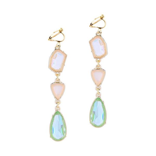 clip-on & screw back vintage gold clips earrings wedding ear jewelry for women wholesale clear cz crystal earring brincos, Silver 
clip-on & screw back vintage gold clips earrings wedding ear jewelry for women wholesale clear cz crystal earring brincos, Silver