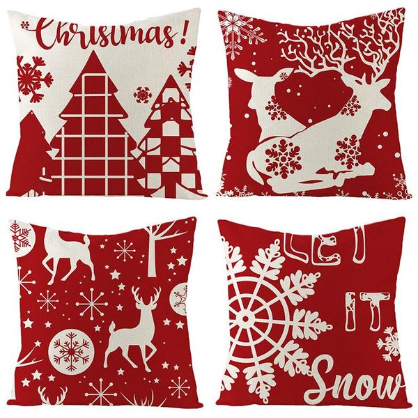 cushion/decorative pillow christmas tree elk red pattern cotton linen throw cushion cover car home sofa bed decorative soft xmas snowflake p
cushion/decorative pillow christmas tree elk red pattern cotton linen throw cushion cover car home sofa bed decorative soft xmas snowflake p