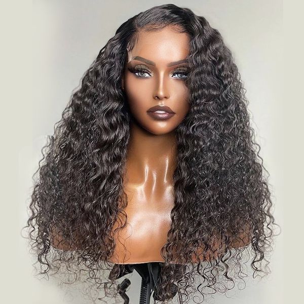 deep part 180 26 inchlong kinky curly lace front wig for women babyhair black preplucked black hairline glueless water wave wig, Black;brown
deep part 180 26 inchlong kinky curly lace front wig for women babyhair black preplucked black hairline glueless water wave wig, Black;brown
