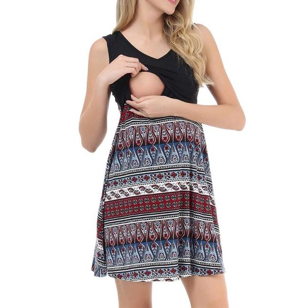 maternity dresses pregnancy dress women's nursing pregnanty v-neck sleeveless splicing print for pregnant ropa embarazada, White
maternity dresses pregnancy dress women's nursing pregnanty v-neck sleeveless splicing print for pregnant ropa embarazada, White