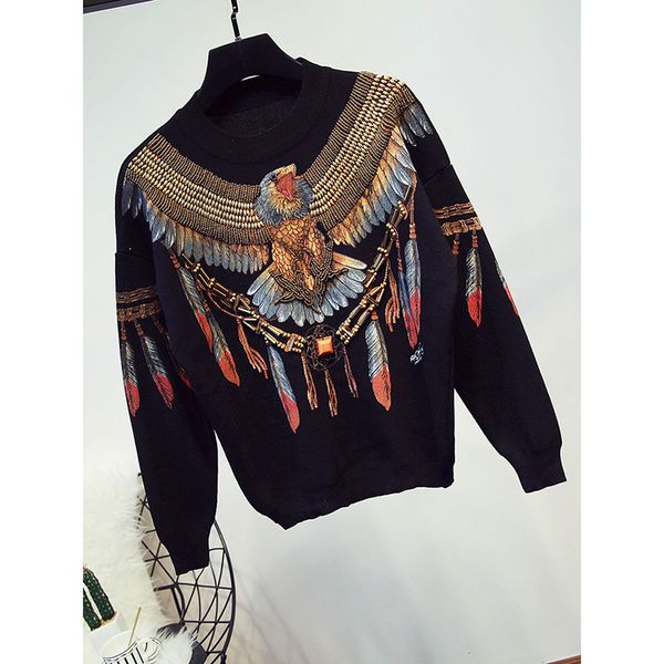 fashion knitted suit women outfits handwork beading eagle print sweater pencil pants two piece set female loose casual knit 2pc pt3s, Blue
fashion knitted suit women outfits handwork beading eagle print sweater pencil pants two piece set female loose casual knit 2pc pt3s, Blue