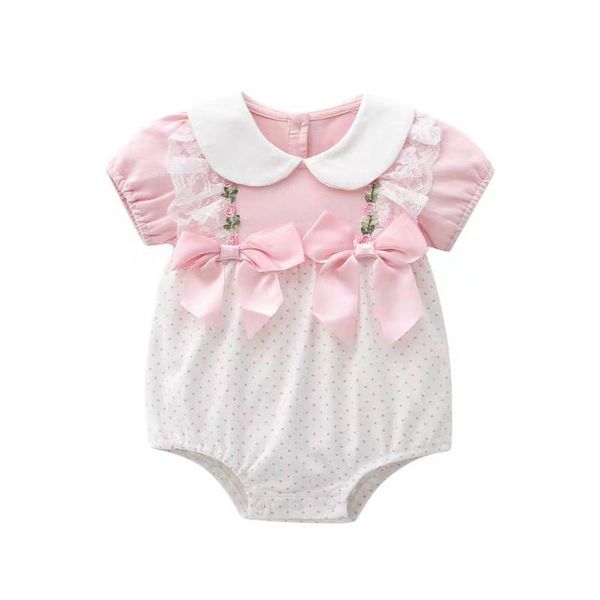 rompers baby summer triangle romper girls cotton short sleeve bow born dot stitching pink clothes, Blue
rompers baby summer triangle romper girls cotton short sleeve bow born dot stitching pink clothes, Blue