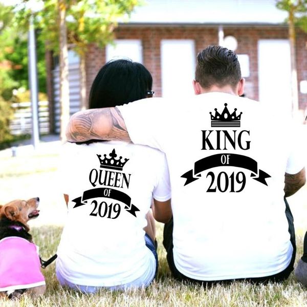 women's t-shirt crown printing couple clothes summer casual lovers tees years shirts of 2021 couples t shirt, White
women's t-shirt crown printing couple clothes summer casual lovers tees years shirts of 2021 couples t shirt, White