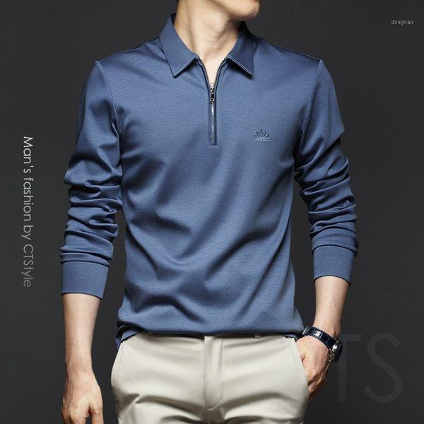 autumn and winter men's lapel long sleeve t-shirt mercerized cotton business shirt coat base pants, Black
autumn and winter men's lapel long sleeve t-shirt mercerized cotton business shirt coat base pants, Black