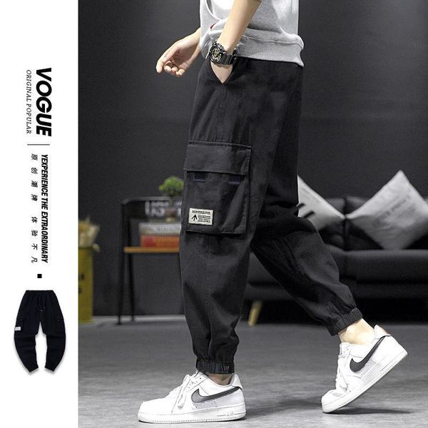 men's pants japanese fashion brand ins overalls summer loose large size casual trendy all-matching sweatpants, Black
men's pants japanese fashion brand ins overalls summer loose large size casual trendy all-matching sweatpants, Black
