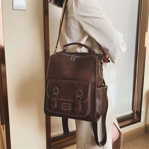 women vintage pu leather backpacks female shoulder bags sac a dos casual travel ladies bagpack handbag for
women vintage pu leather backpacks female shoulder bags sac a dos casual travel ladies bagpack handbag for