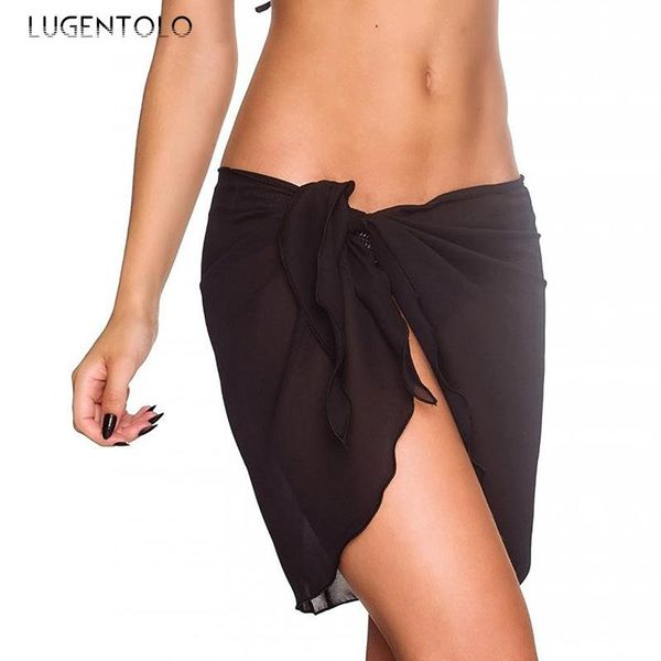 skirts lugentolo woman skirt fashion summer chiffon tube solid color irregular cover beach wind, Black
skirts lugentolo woman skirt fashion summer chiffon tube solid color irregular cover beach wind, Black