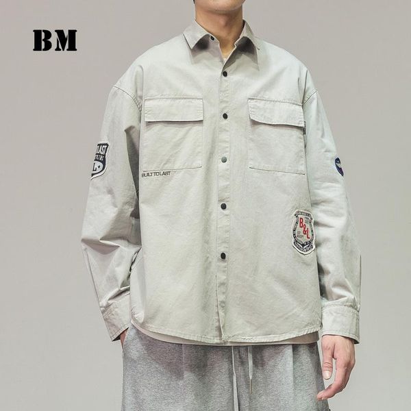 2021 japanese streetwear fashion label shirt male hip hop fashion couple clothes harajuku coats men top, White;black
2021 japanese streetwear fashion label shirt male hip hop fashion couple clothes harajuku coats men top, White;black