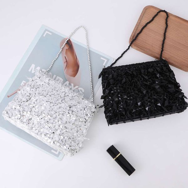 straight new fashion simple sequin dinner style large inner holding evening bag for women
straight new fashion simple sequin dinner style large inner holding evening bag for women